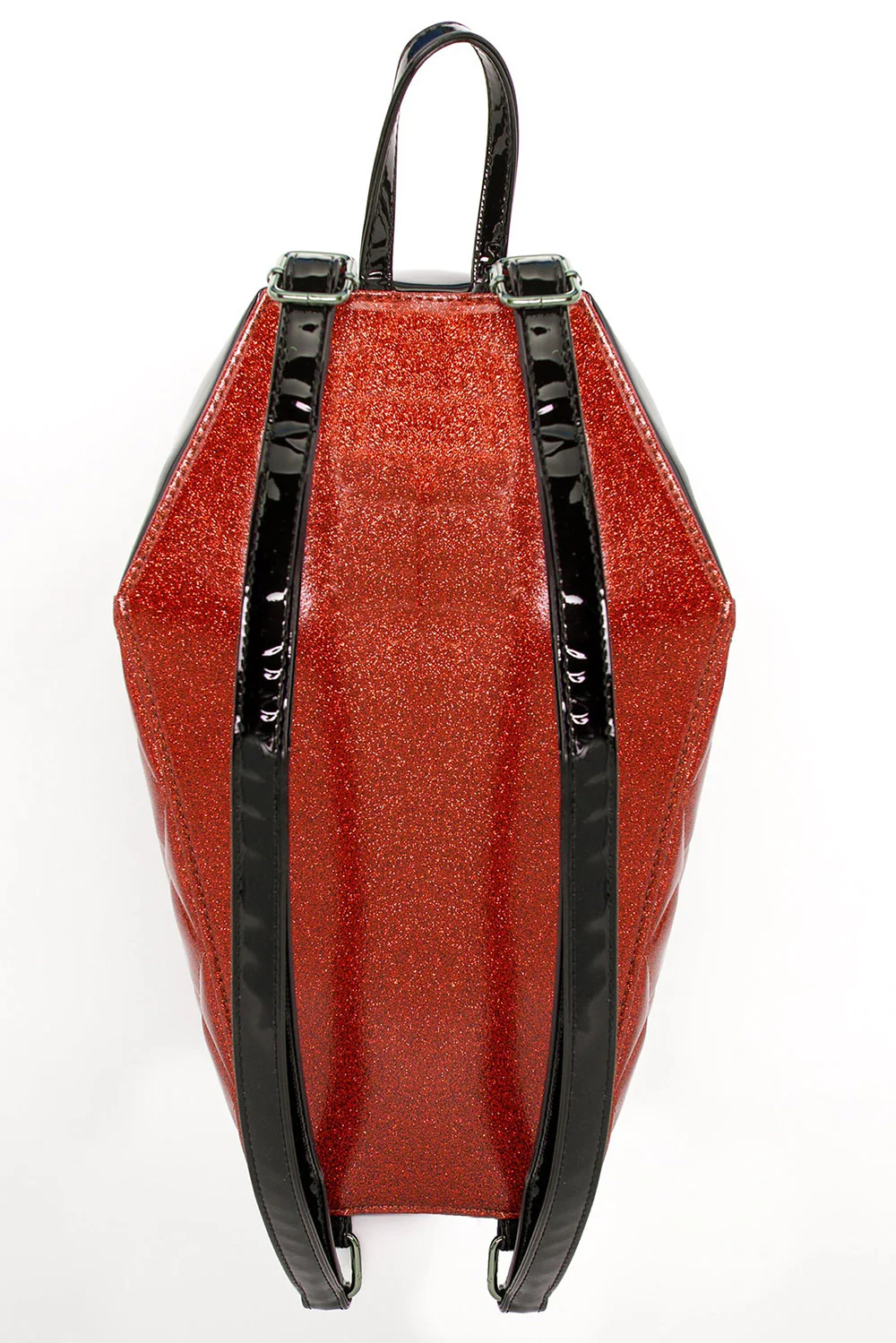 Mina Quilted Bat Coffin Backpack [RED] - Image 2