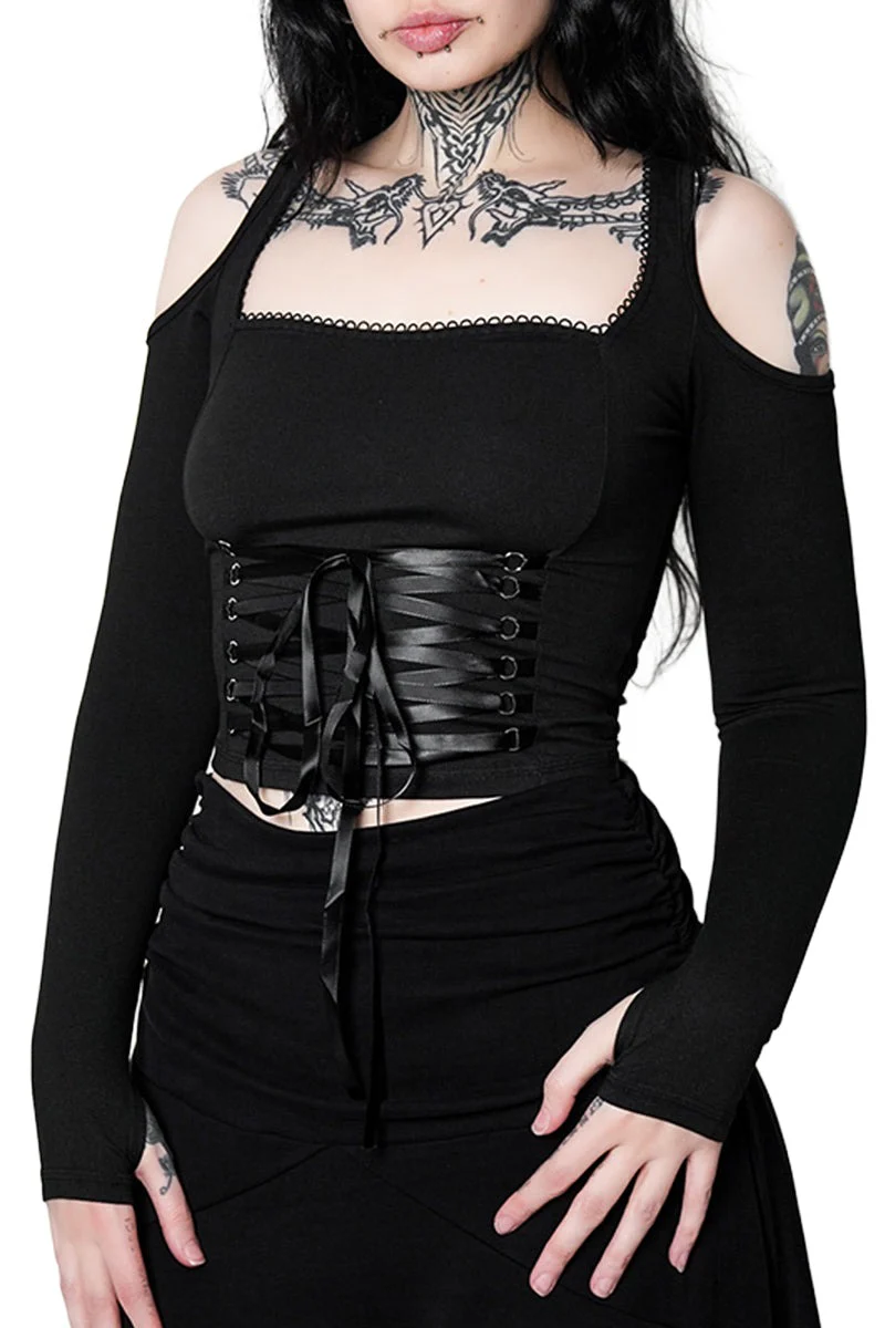 Minerva Cold Shoulder Top - Image 2