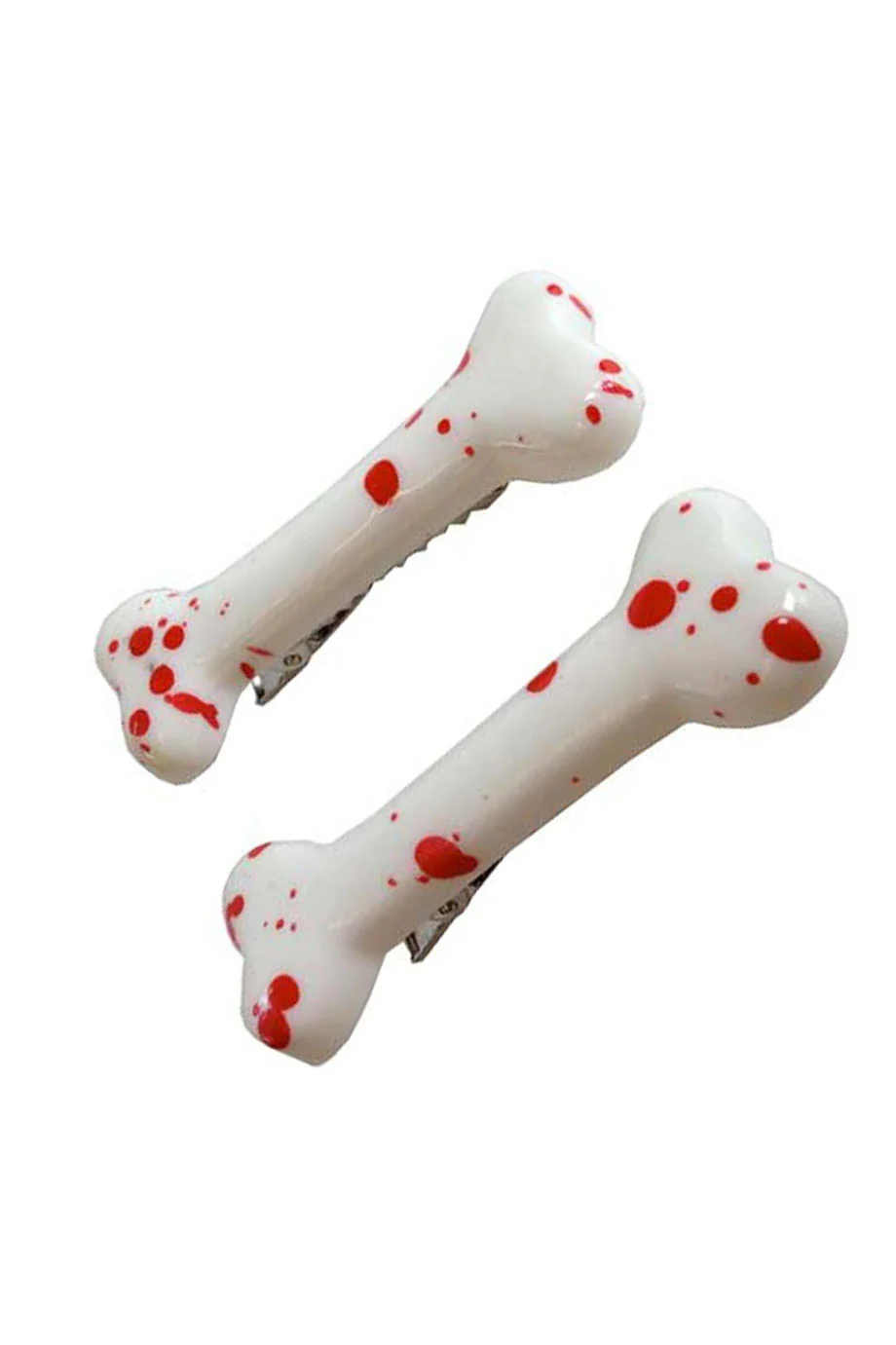 Mini Bone Hair Slides [Blood Splattered] - Image 2