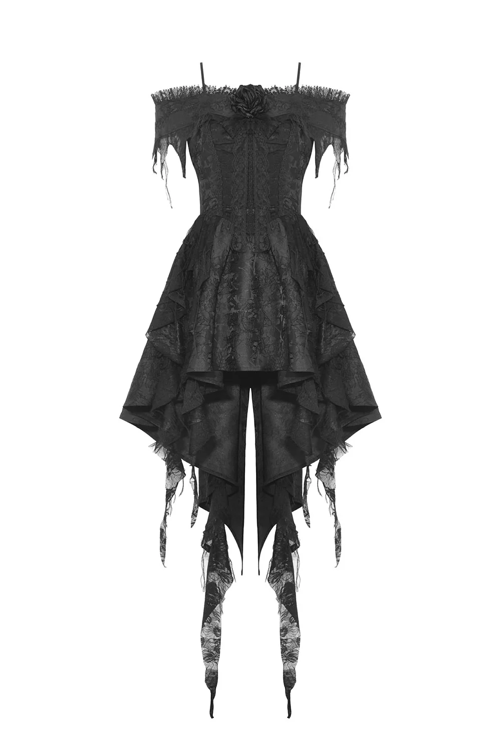Mischief Maker Tattered Off Shoulder Dress - Image 2