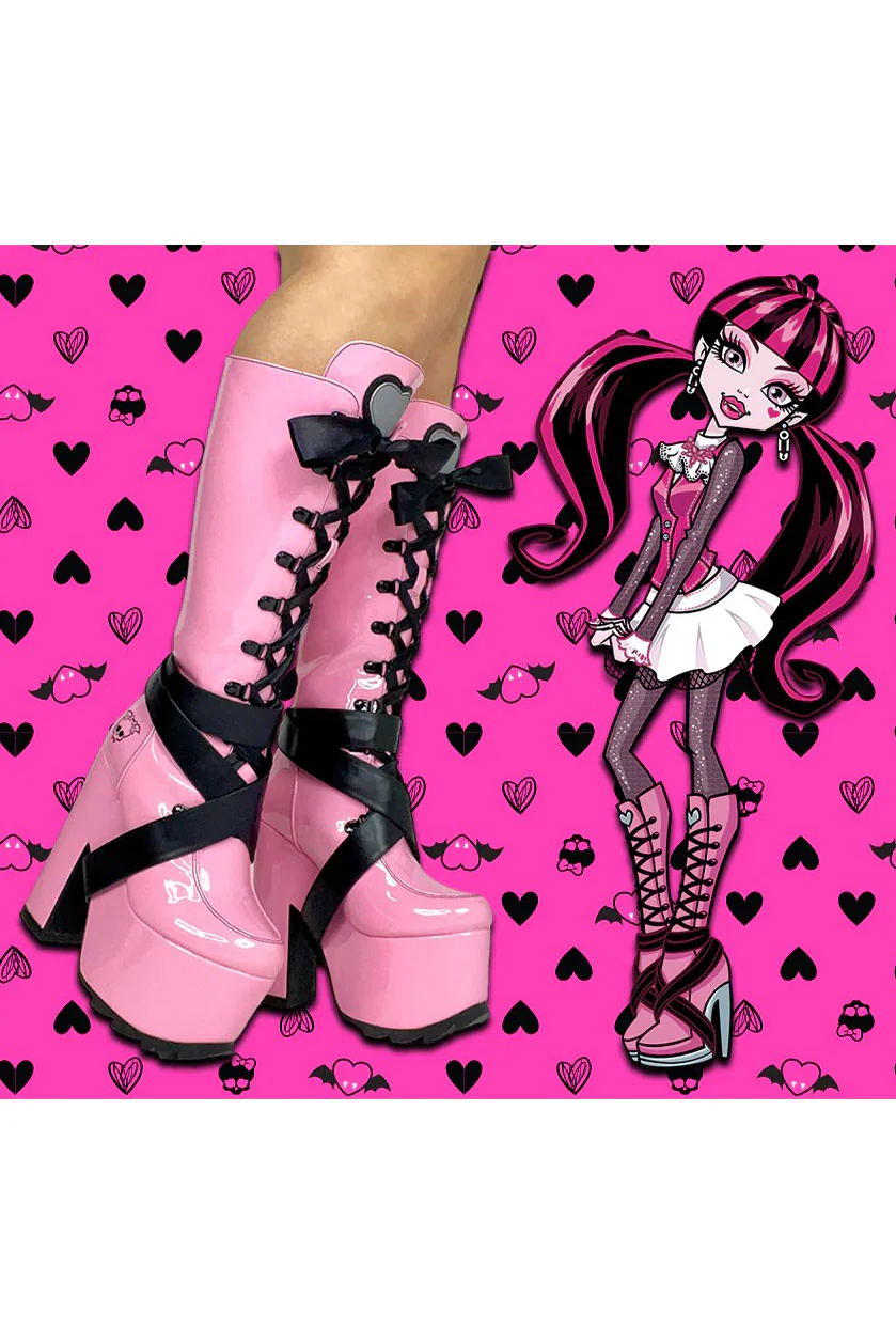 Monster High Vamp Platforms [PINK/BLACK] - Image 8