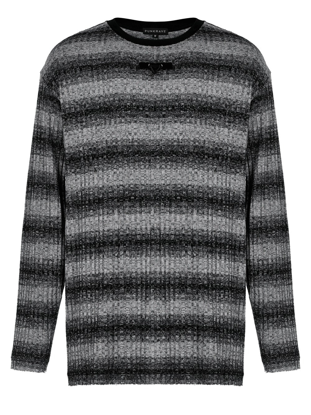 Moonash Striped Knitted Top [Black/Grey] - Image 5