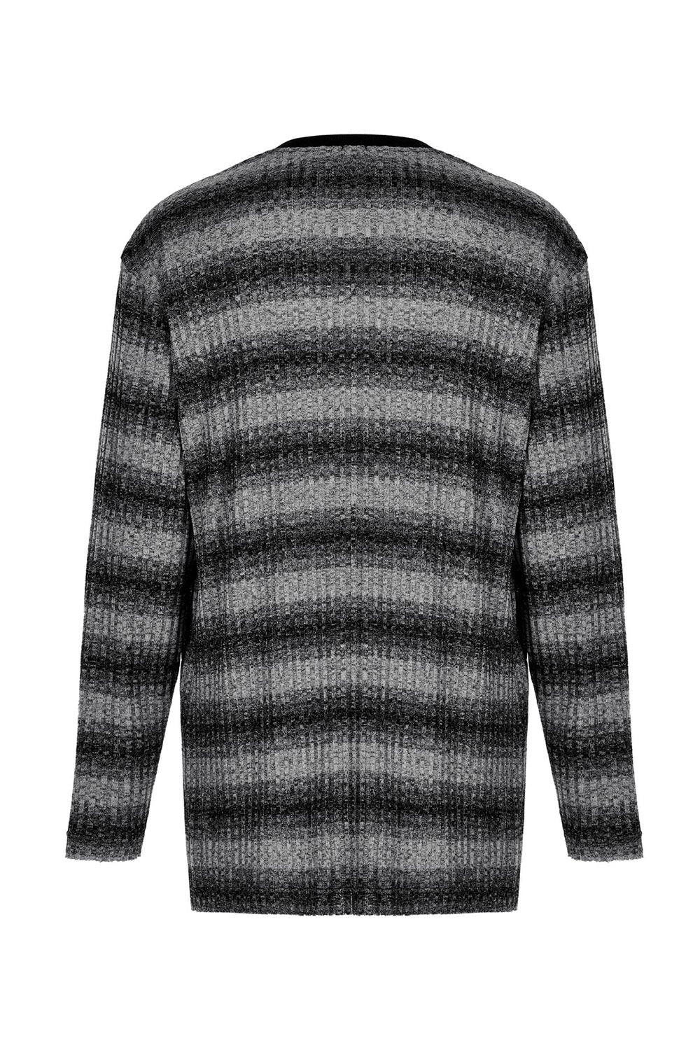 Moonash Striped Knitted Top [Black/Grey] - Image 7