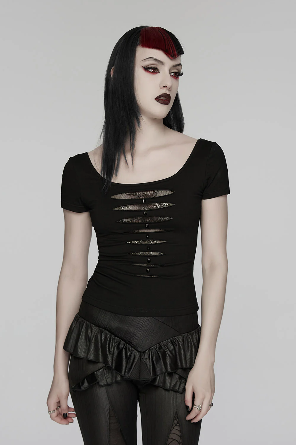 Moonlace Shredded Cotton Top