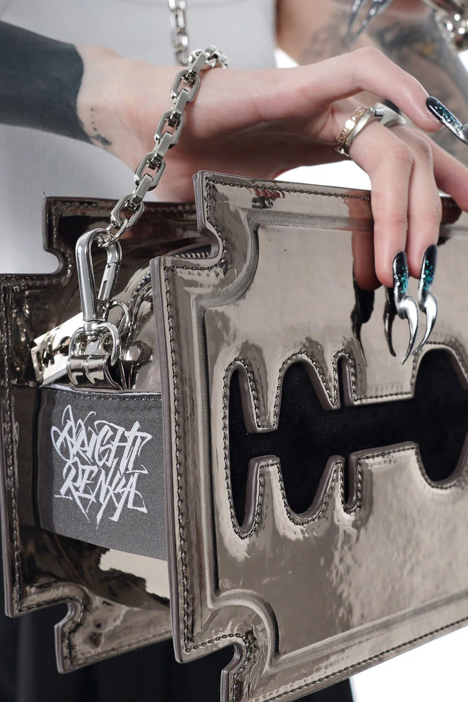 Moonlit Glow Razor Blade Purse [SILVER] - Image 4