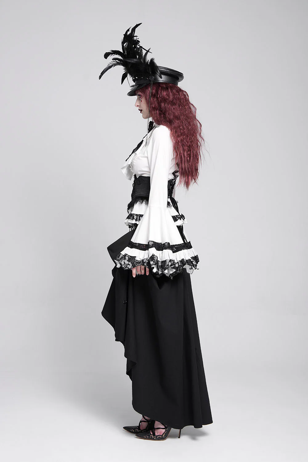 Moonpearl Victorian Goth Top [White] - Image 7