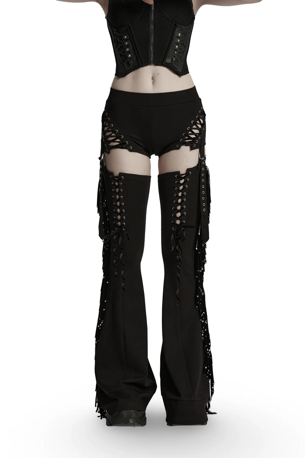 Moonstone Lace-Up Pants [Converts to Shorts] - Image 4