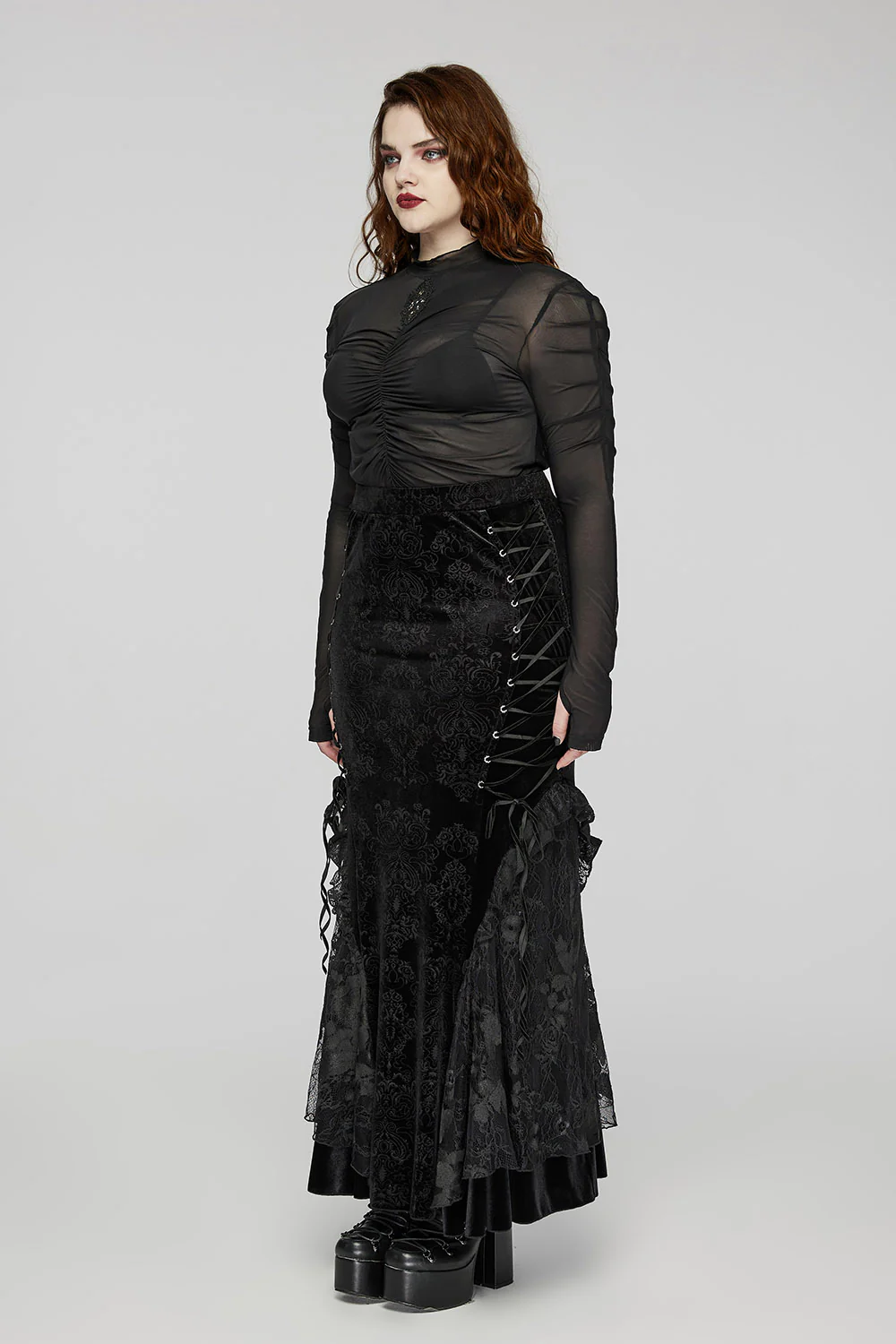 Morbidden Mermaid Maxi Skirt - Image 2