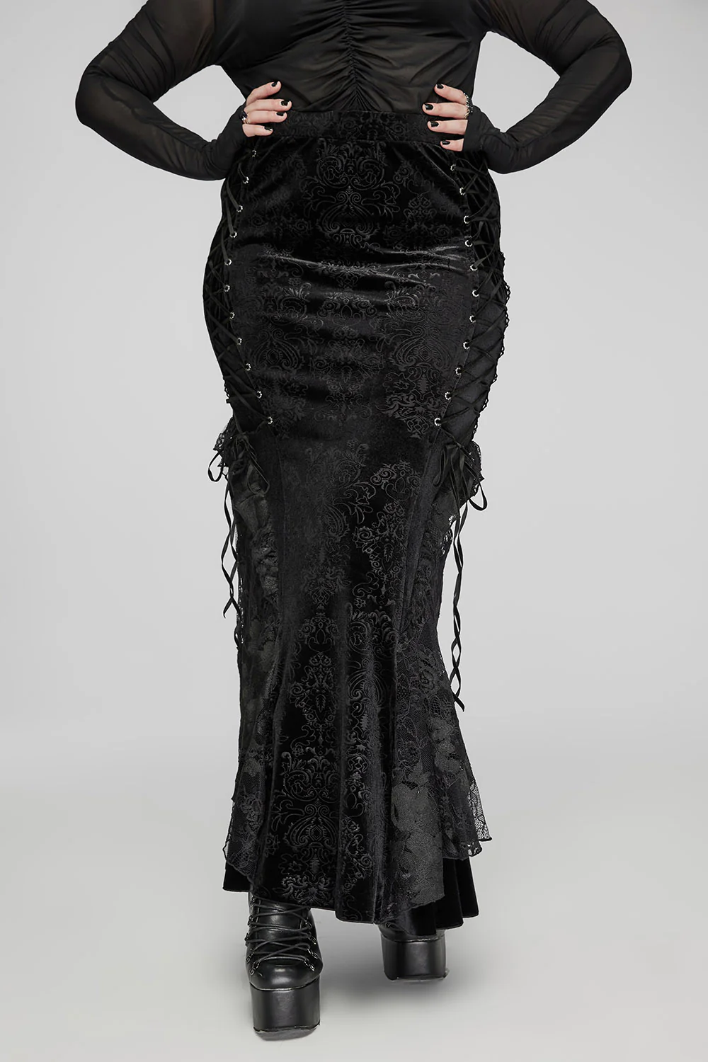 Morbidden Mermaid Maxi Skirt - Image 3