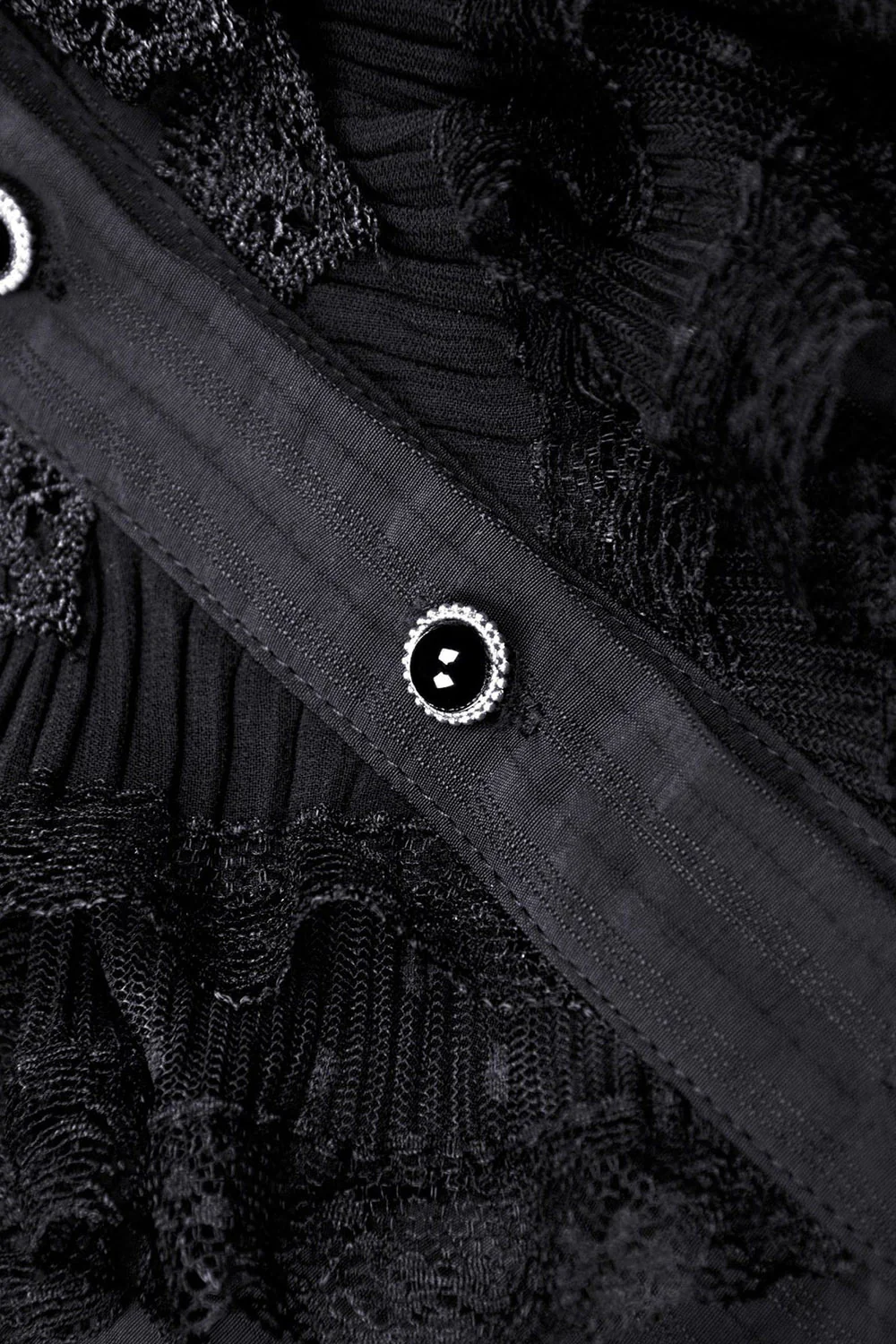 Mourning Hour Puffed Shoulder Top [Black] - Image 9