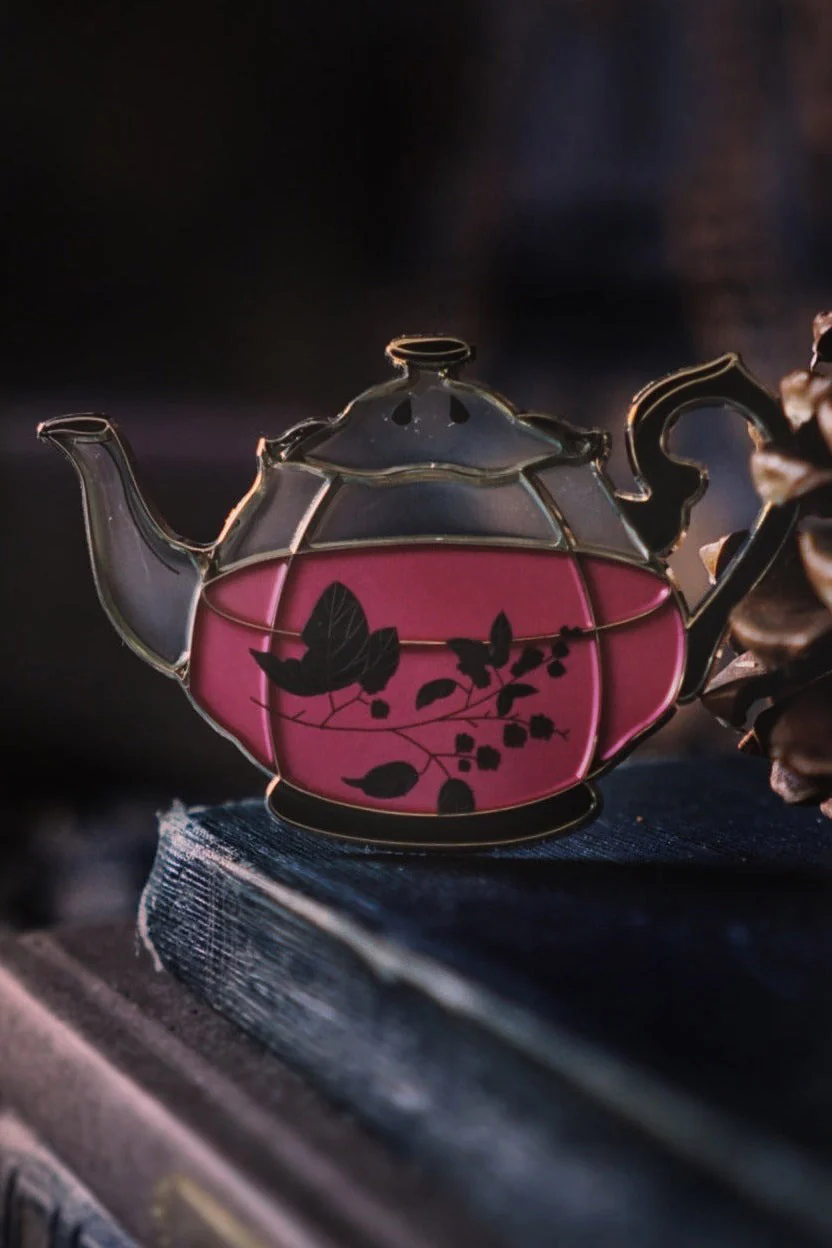 Mourning Tea Pin