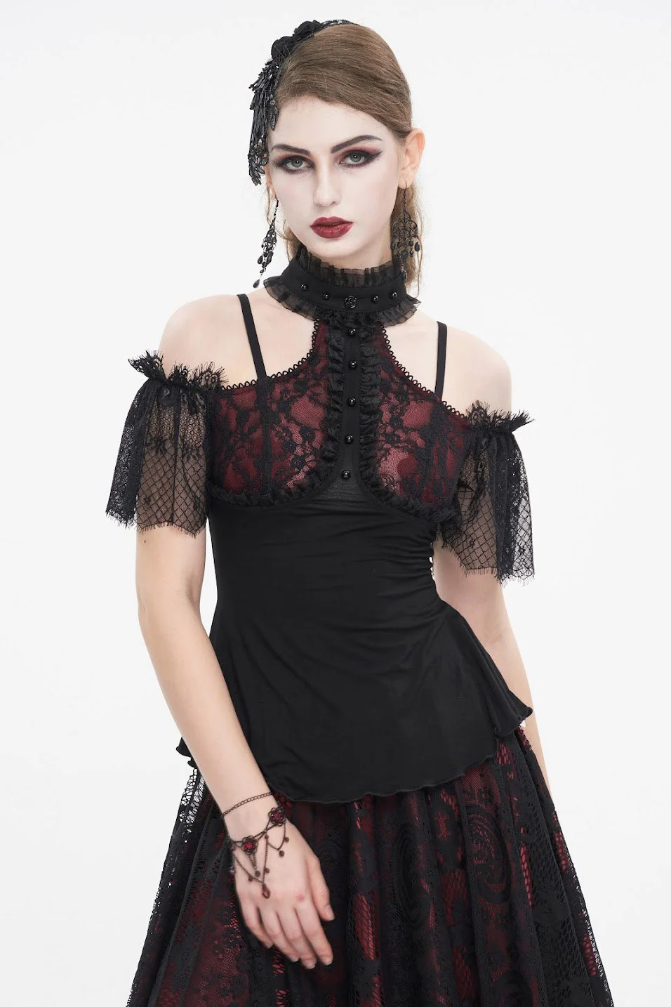 Mulberry Wine Off the Shoulder Blouse