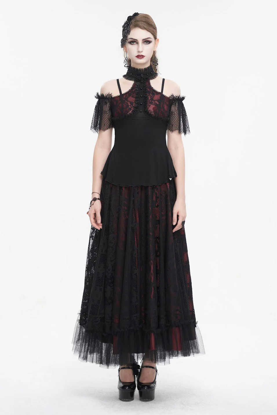 Mulberry Wine Off the Shoulder Blouse - Image 5