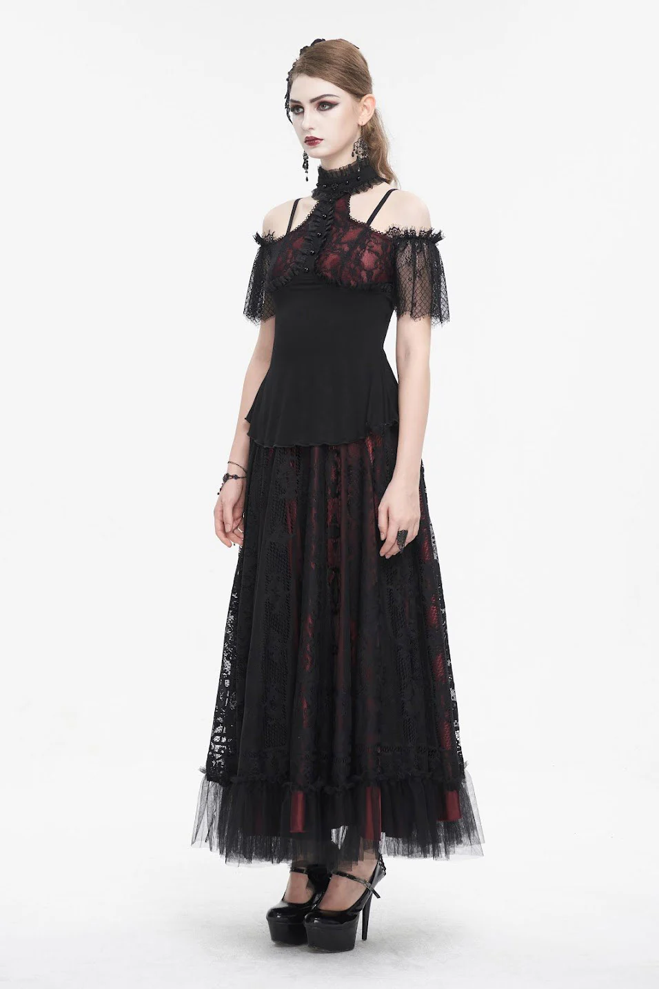 Mulberry Wine Off the Shoulder Blouse - Image 6