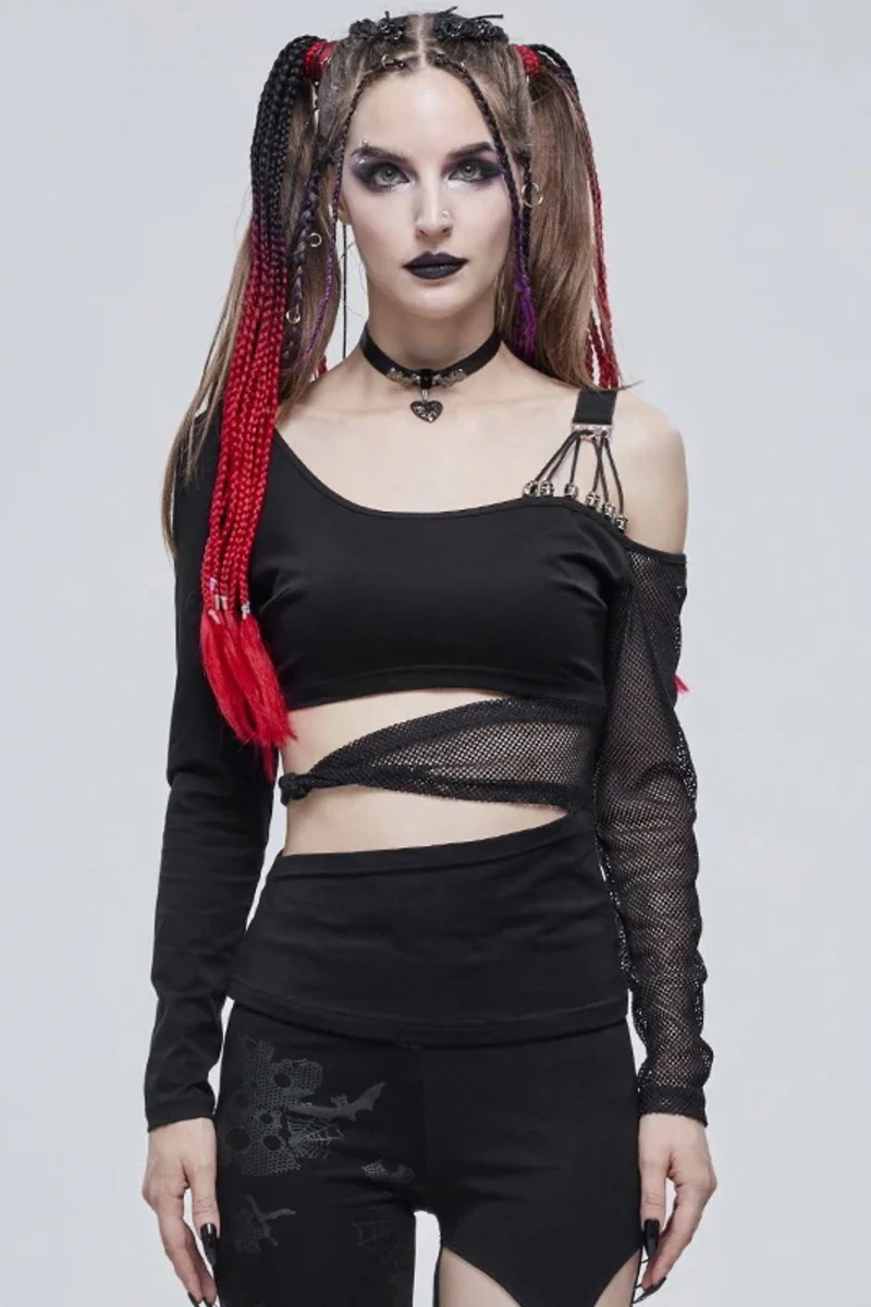 Murder Doll Hollow Out Top