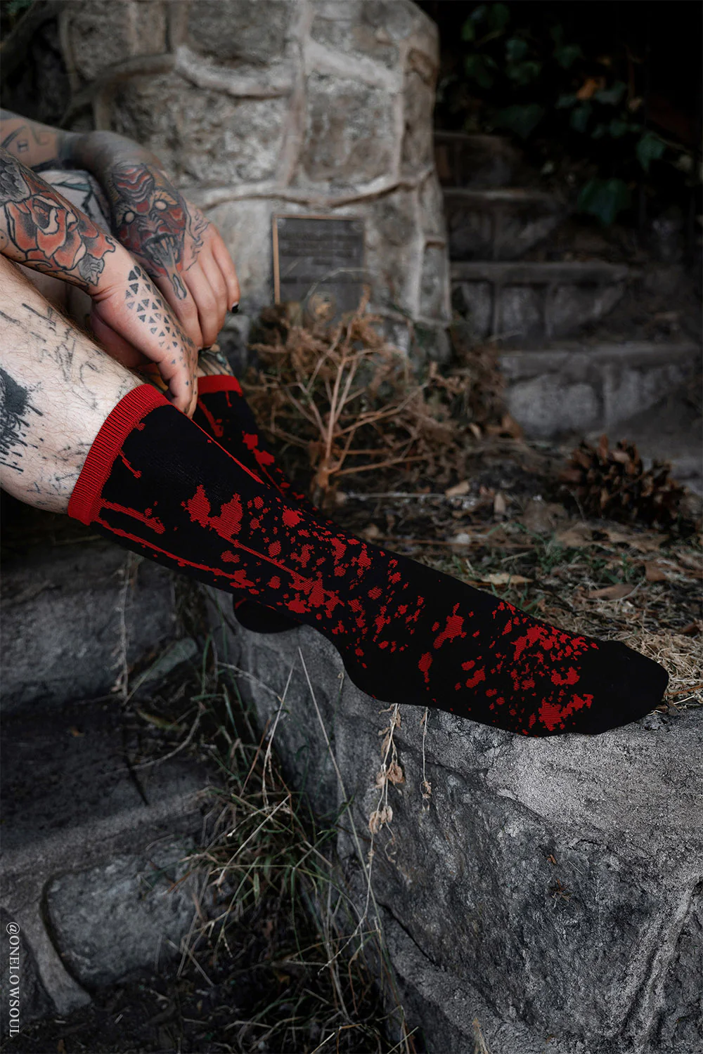 Murder Mystery Blood Splatter Socks - Image 3