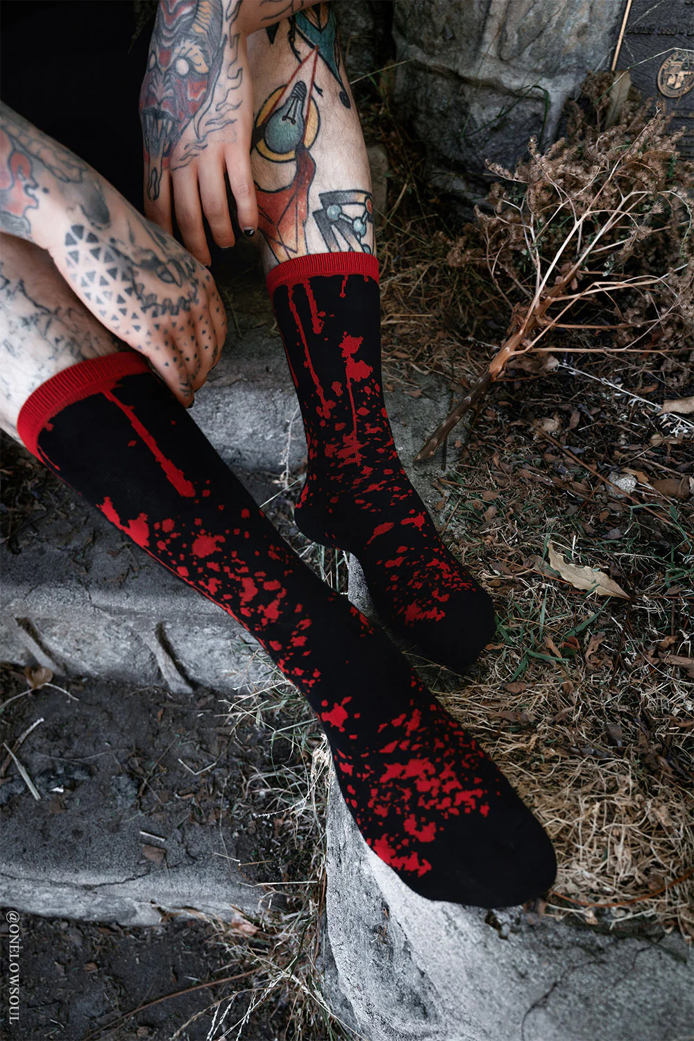 Murder Mystery Blood Splatter Socks - Image 5