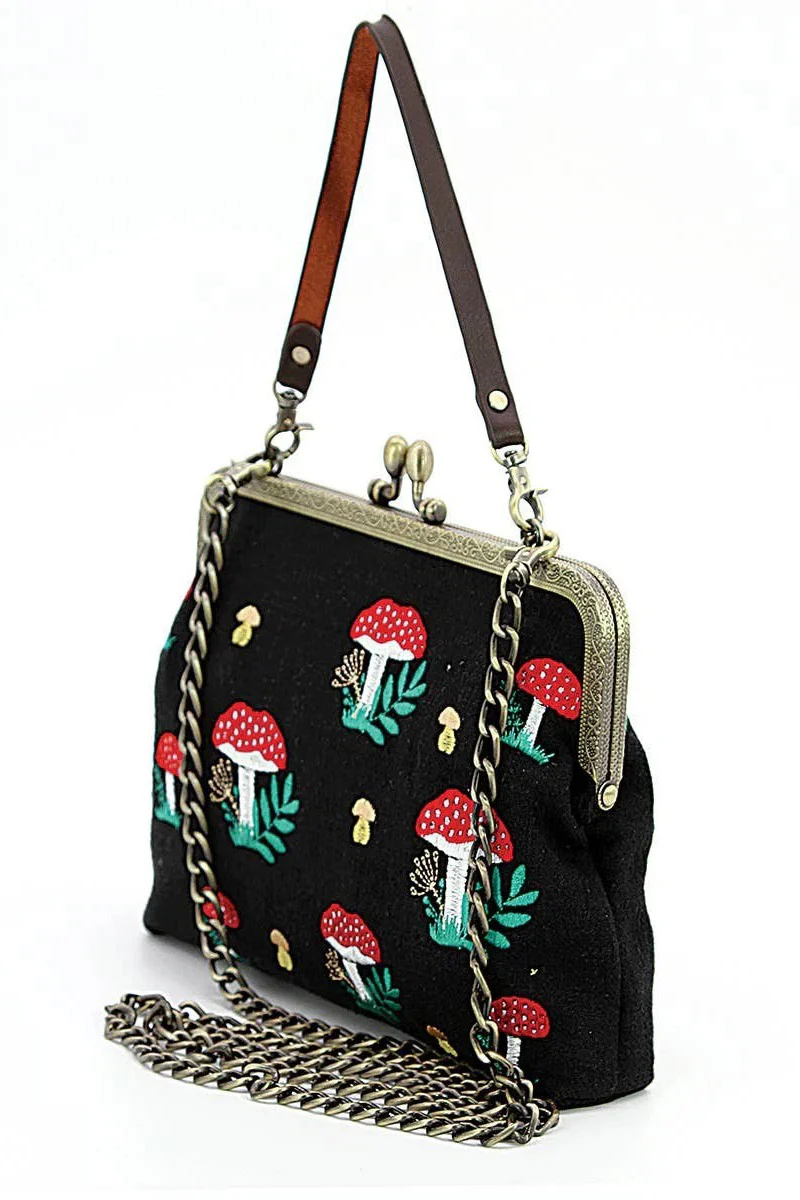 Mushrooms Kisslock Bag - Image 2