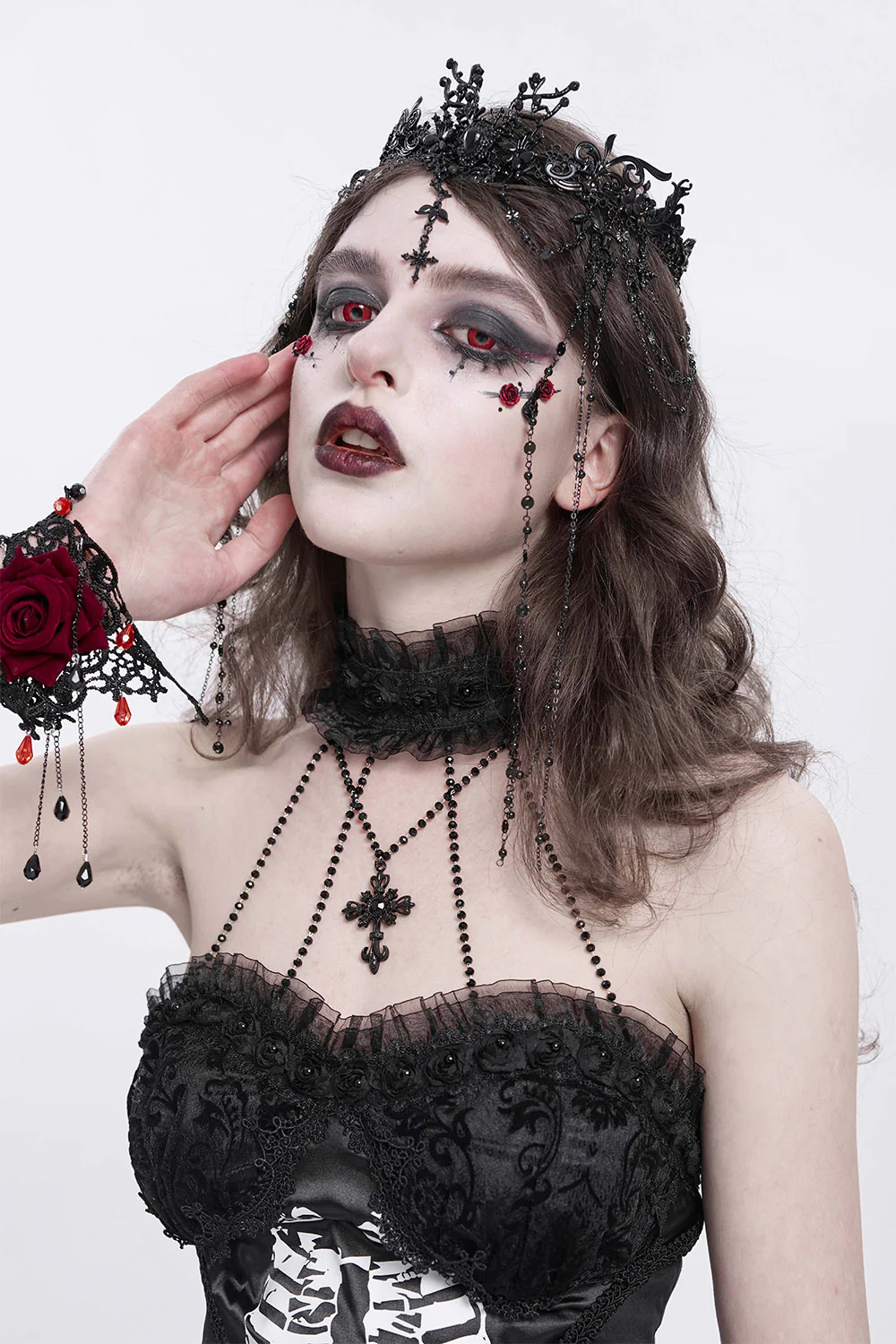 Mystic Royalty Beaded Crown - Image 3