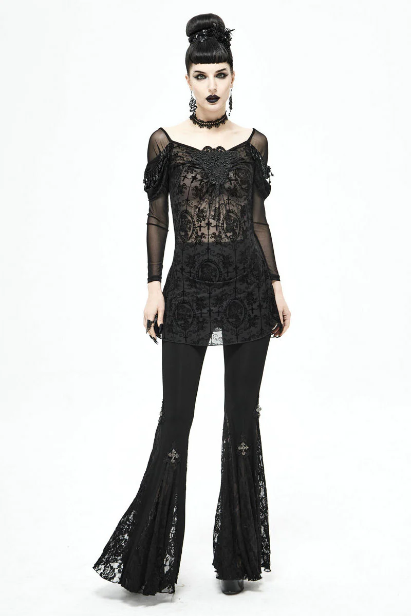 Netherworld Draped Shoulder Top - Image 4