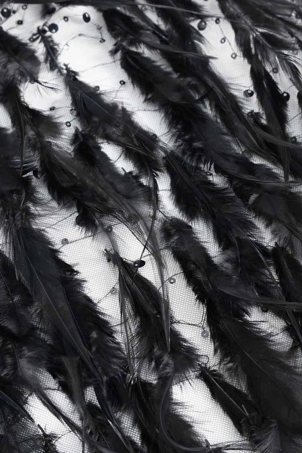 Nevermora Raven Feathered Rhinestone Cape - Image 9