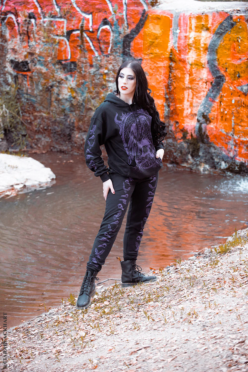 Nevermore Raven Joggers [PURPLE] - Image 4
