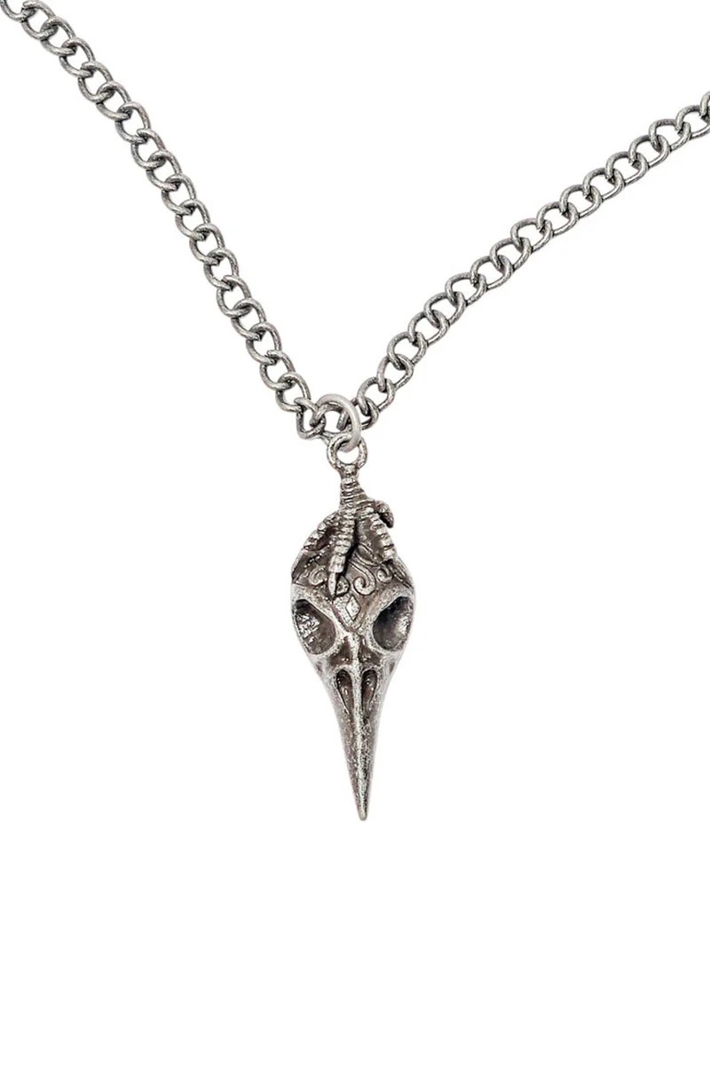 Nevermore Raven Skull Necklace - Image 2