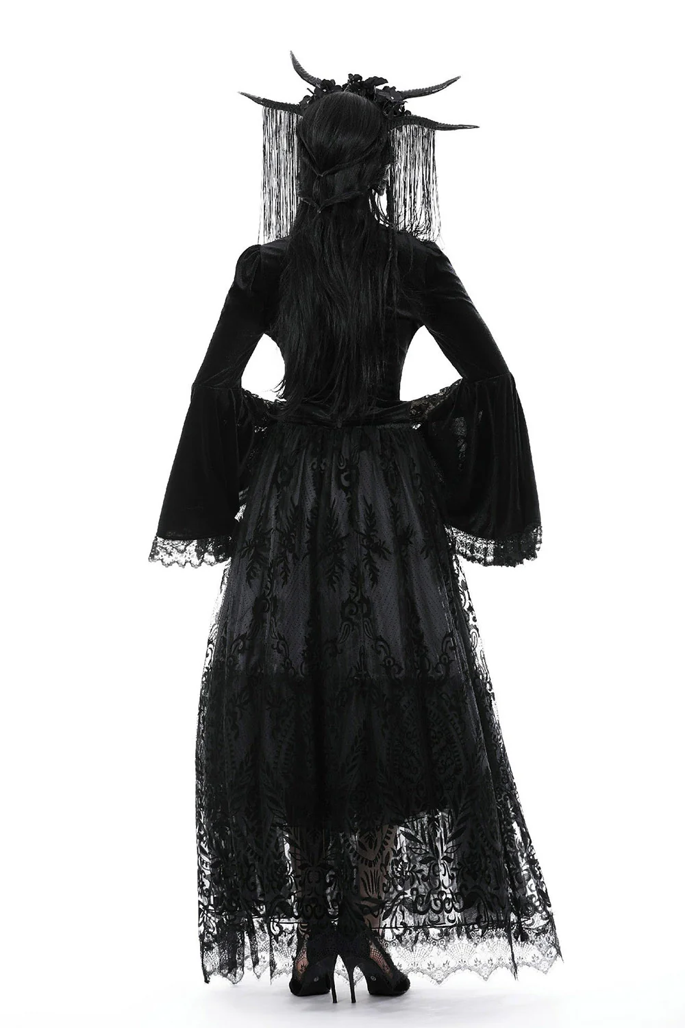 Night Sabbath Velvet Victorian Top - Image 8