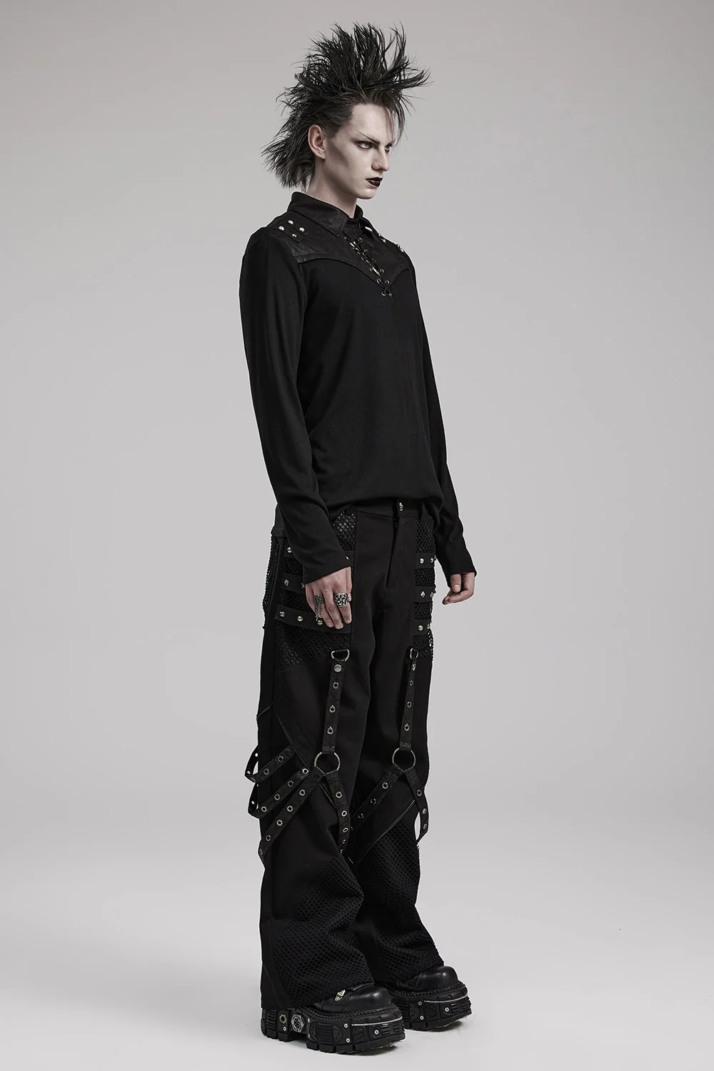 Night Cometh Baggy Pants [BLACK] - Image 5