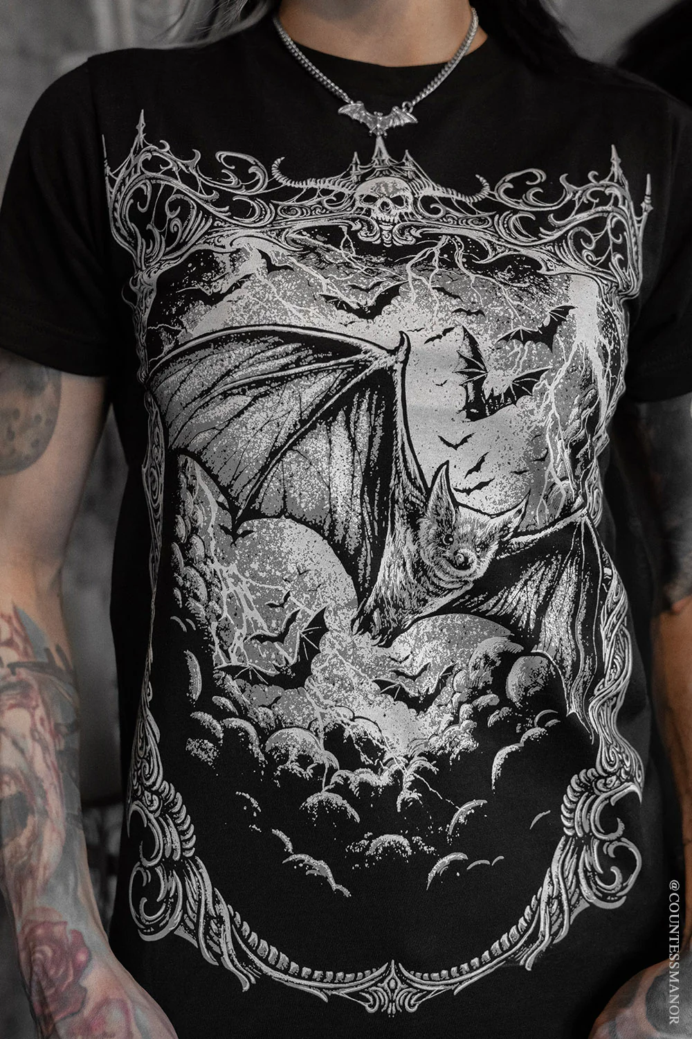 Night Flight Bat T-shirt - Image 2
