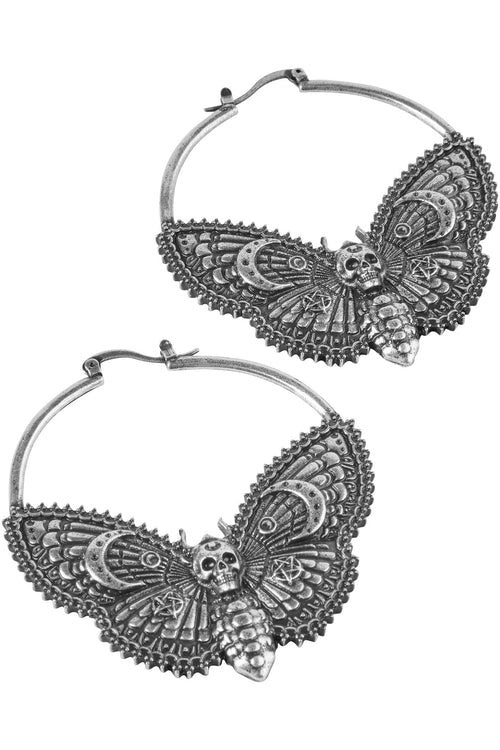 Night Flutter Hoop Earrings - Image 4