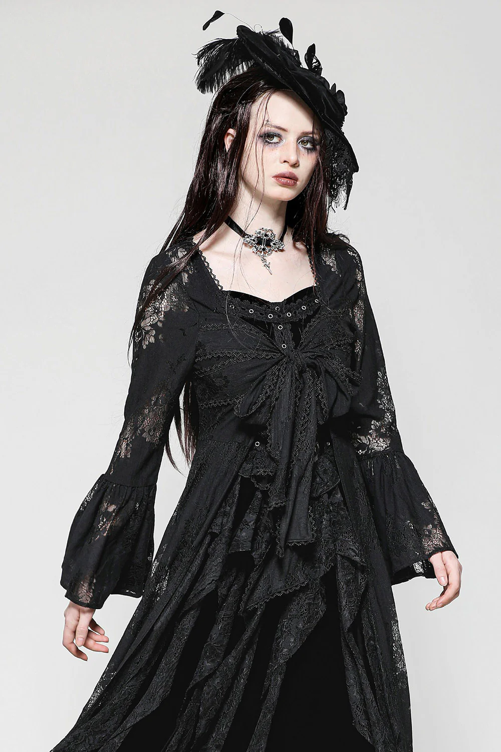 Night Garden Lace Duster Robe