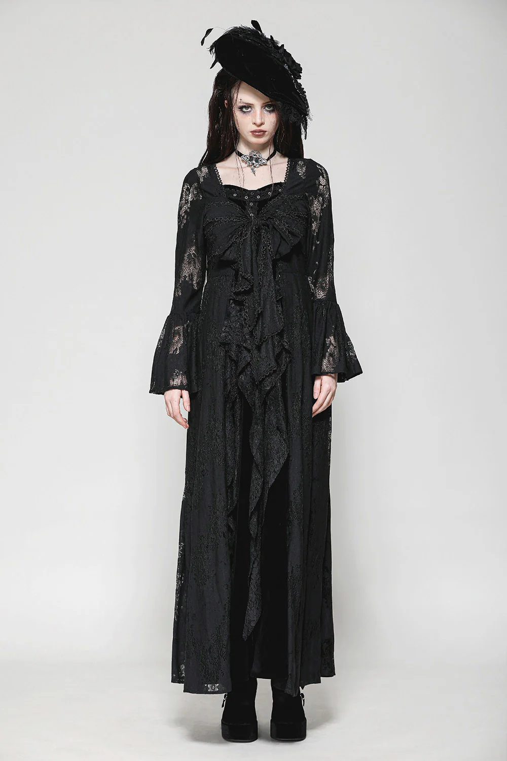 Night Garden Lace Duster Robe - Image 2
