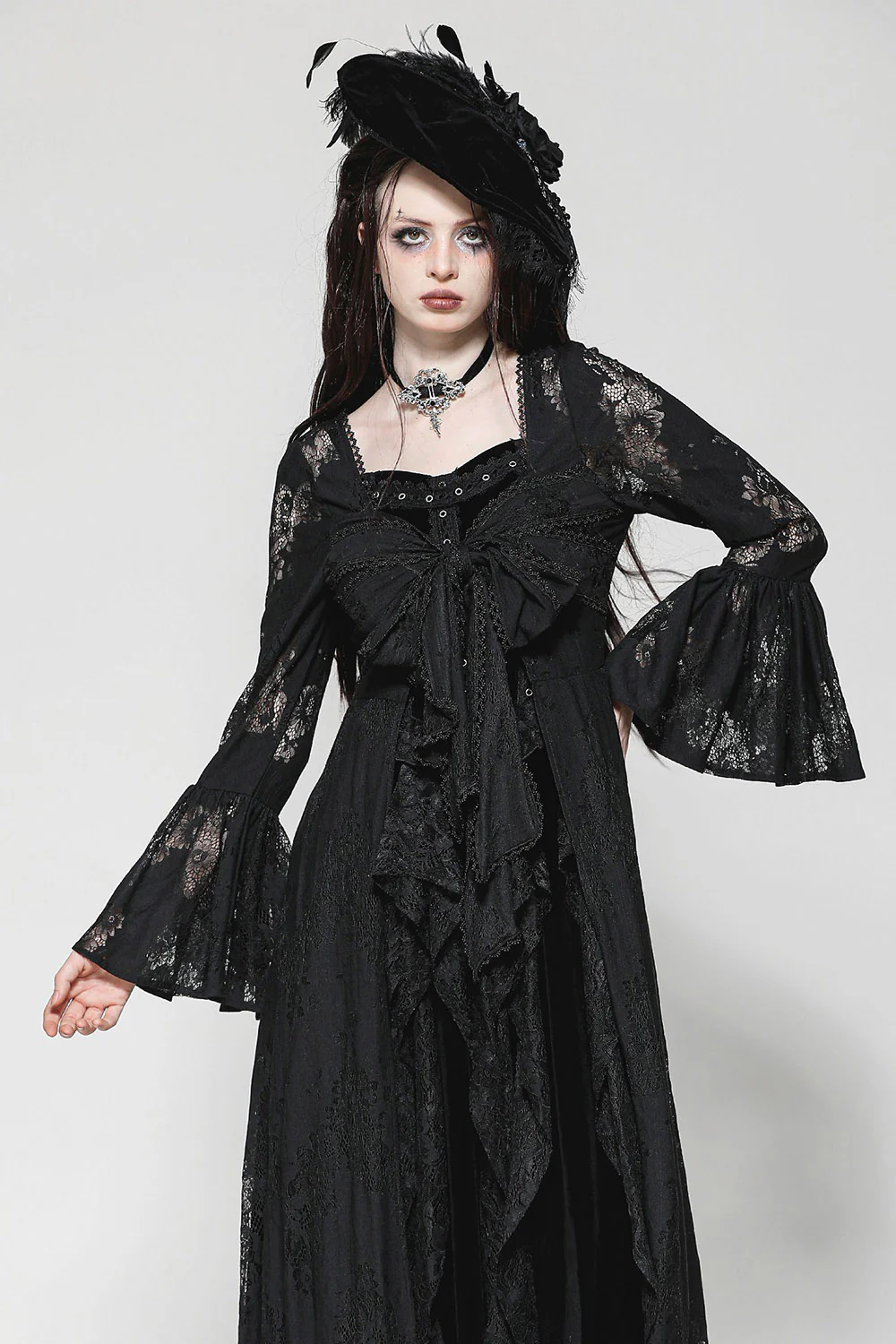 Night Garden Lace Duster Robe - Image 4
