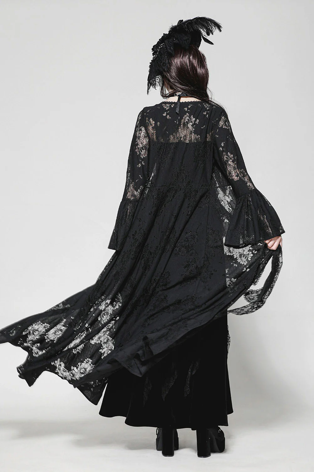 Night Garden Lace Duster Robe - Image 6