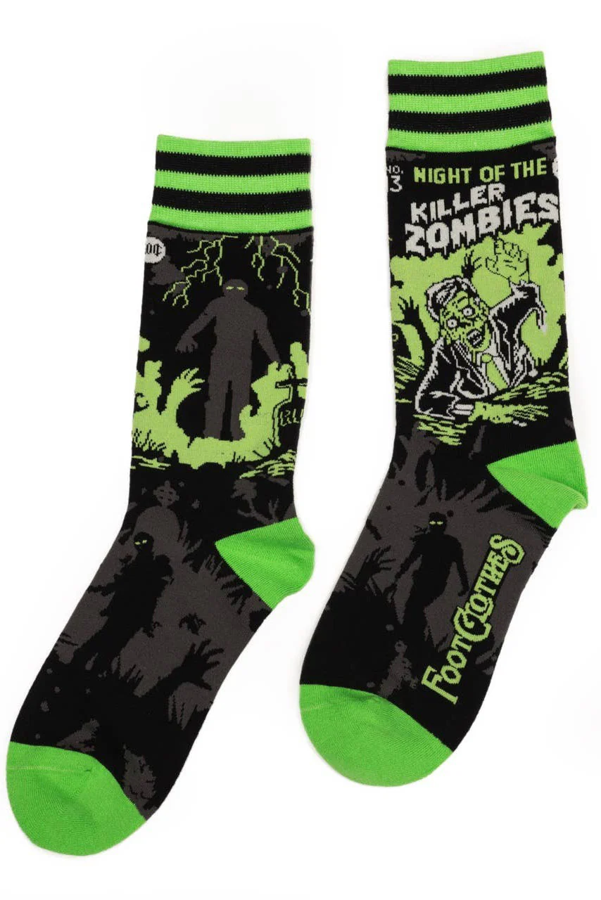 Night of the Killer Zombies Crew Socks - Image 3