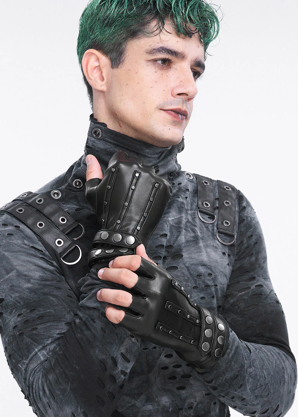 Night Rider Moto Gloves - Image 3