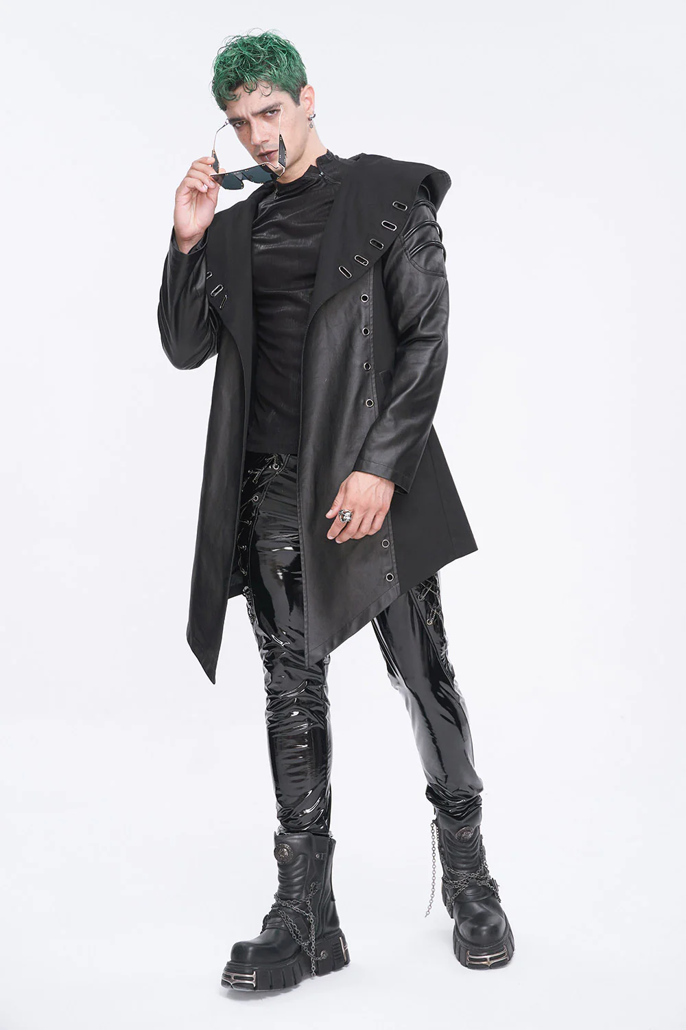 Night Wraith Leather Moto Jacket - Image 2