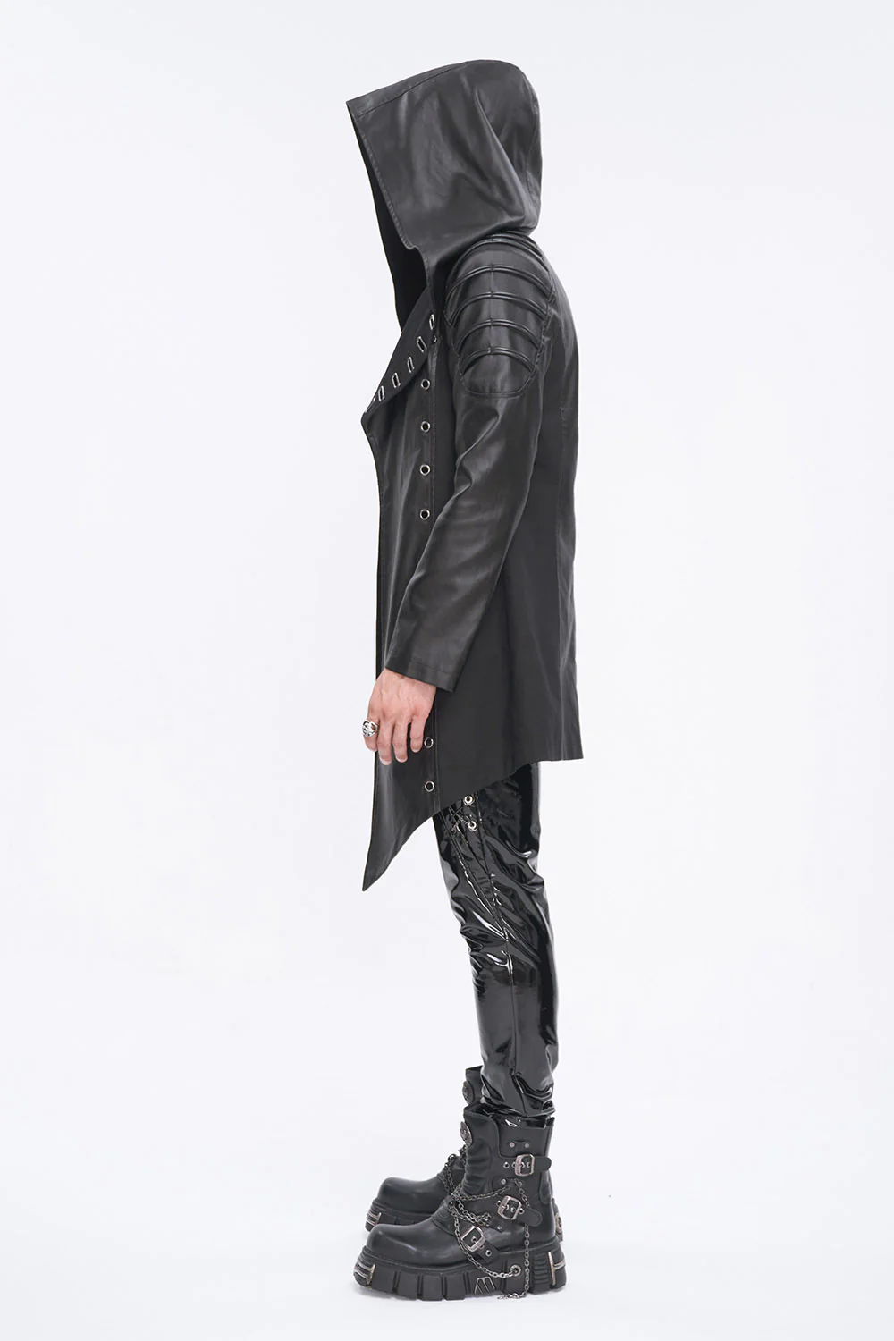 Night Wraith Leather Moto Jacket - Image 3