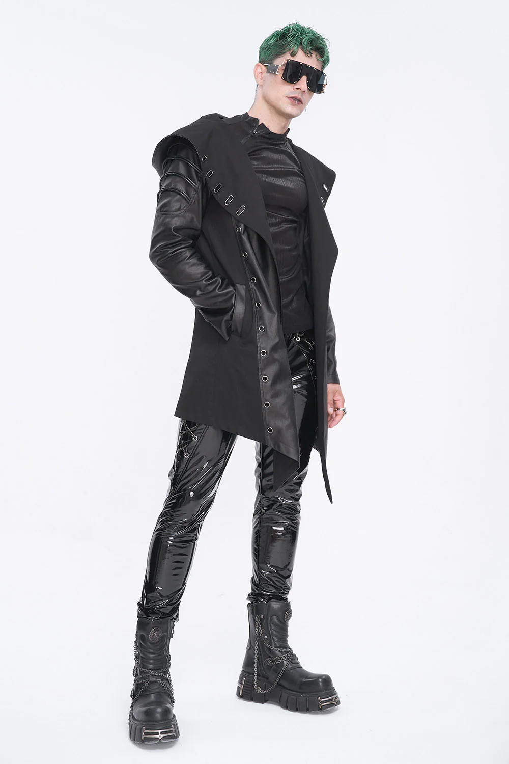 Night Wraith Leather Moto Jacket - Image 4