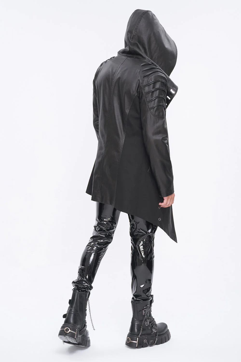 Night Wraith Leather Moto Jacket - Image 6