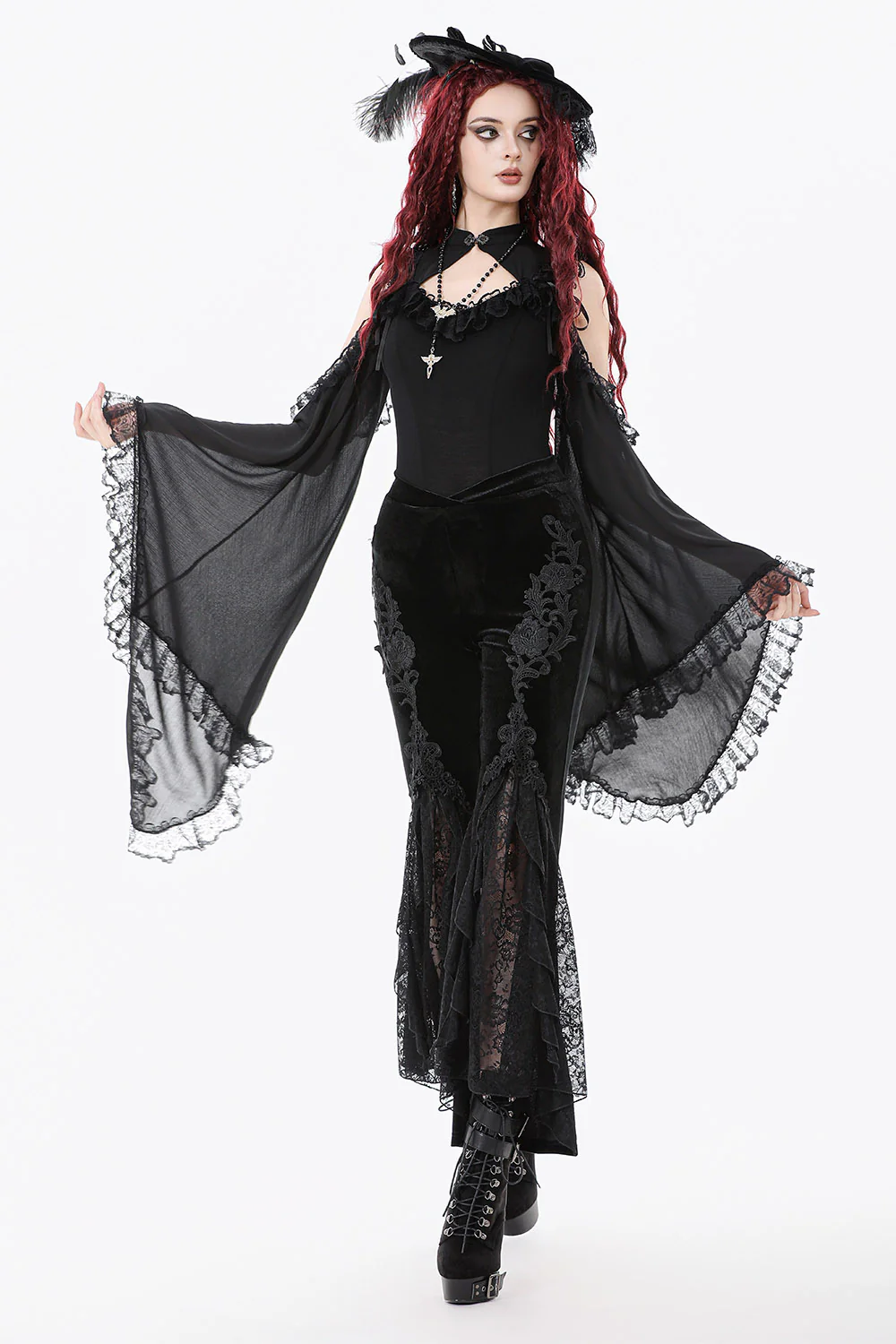 Nightbloom Embroidered Lace Pants - Image 3