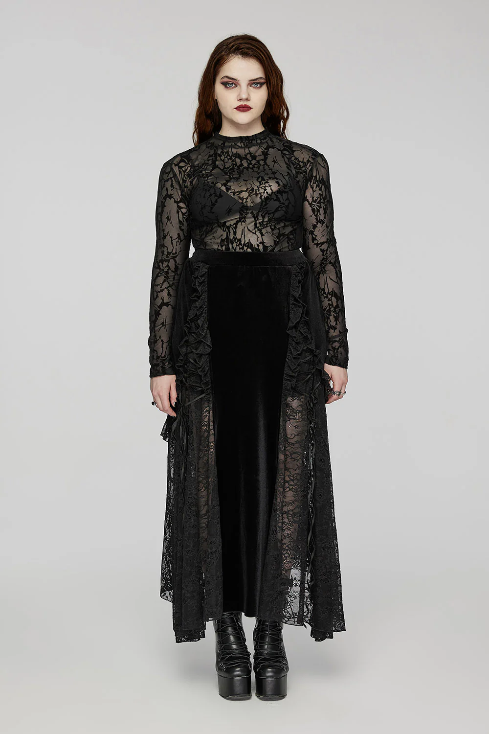 Nightfall Vampire Velvet Skirt - Image 5