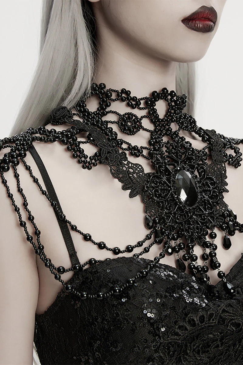 Nightflower Beaded Necklace Harness - Image 3