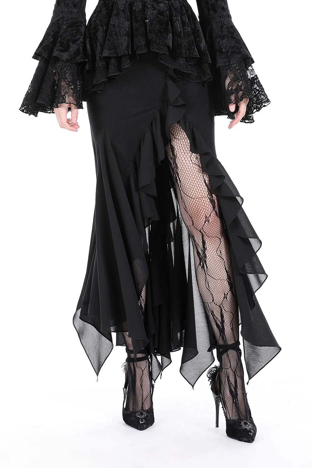 Nightshade Leg Slit Skirt
