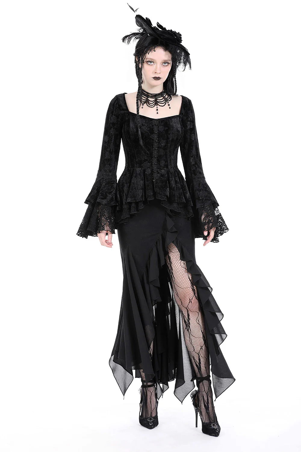 Nightshade Leg Slit Skirt - Image 4