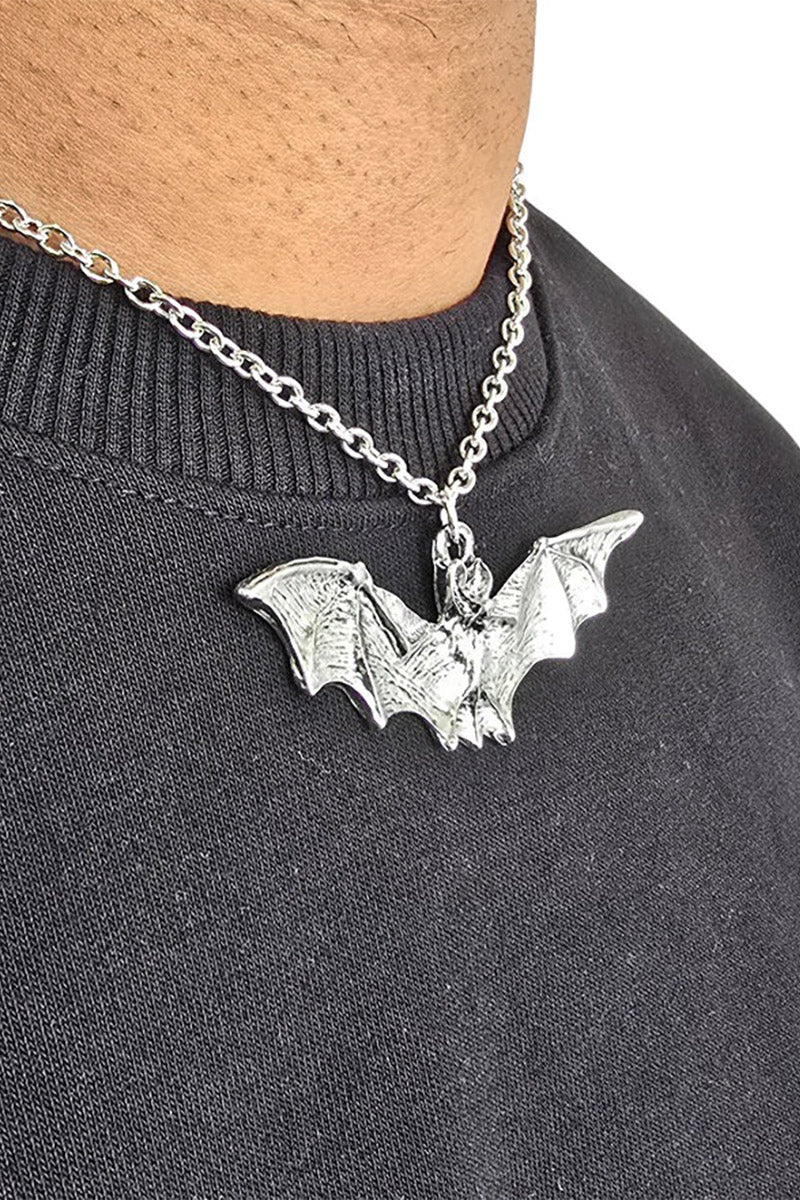 Nightwing Bat Necklace [Silver] - Image 4