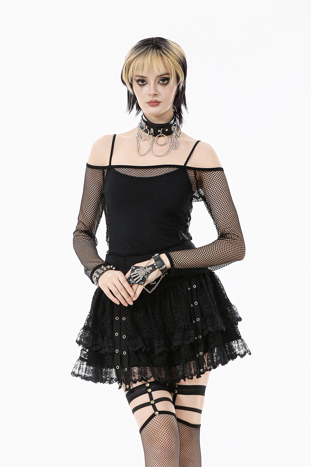 Nightwoven Long Sleeve Fishnet Top