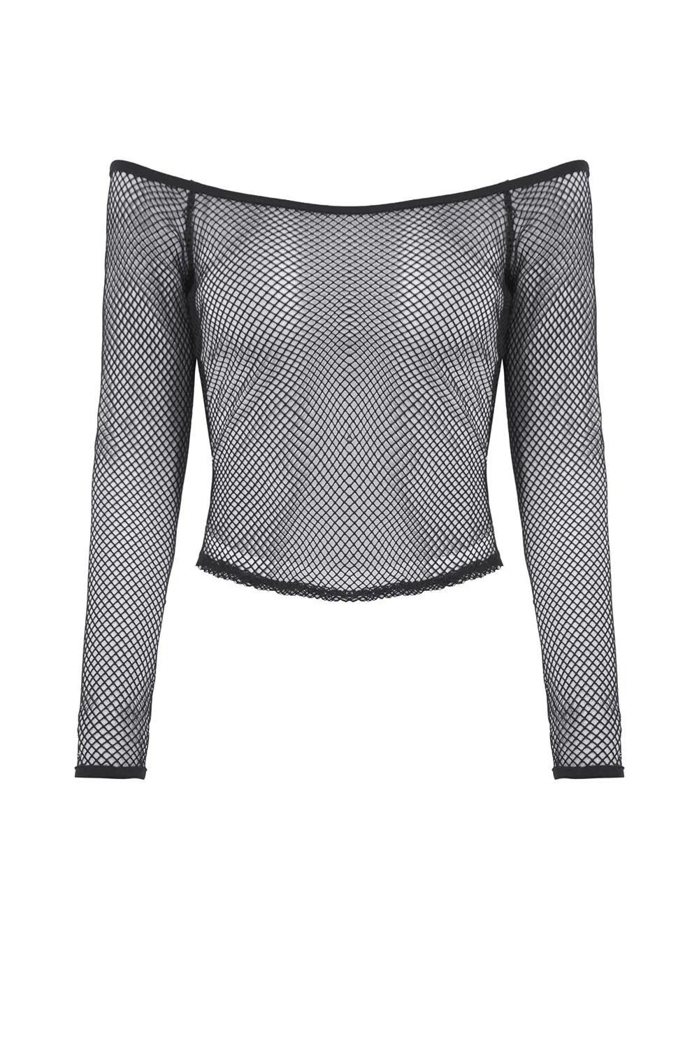 Nightwoven Long Sleeve Fishnet Top - Image 2