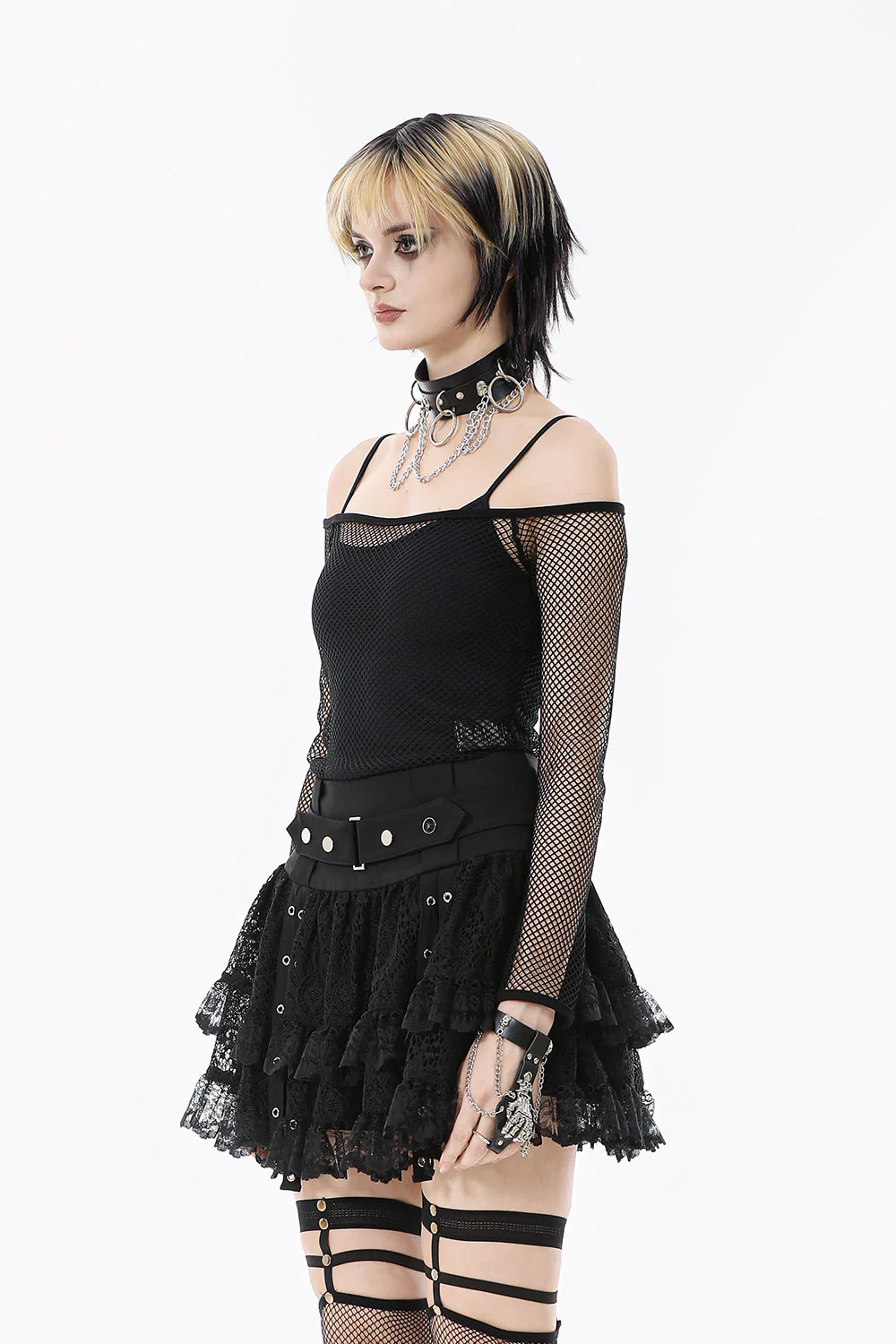 Nightwoven Long Sleeve Fishnet Top - Image 3